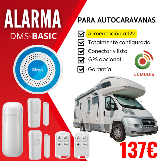 Protege tu autocaravana con el pack básico de alarma inalámbrica