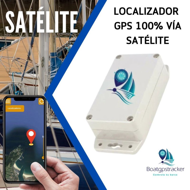 Localizador GPS para barcos vía Satélite a 12V