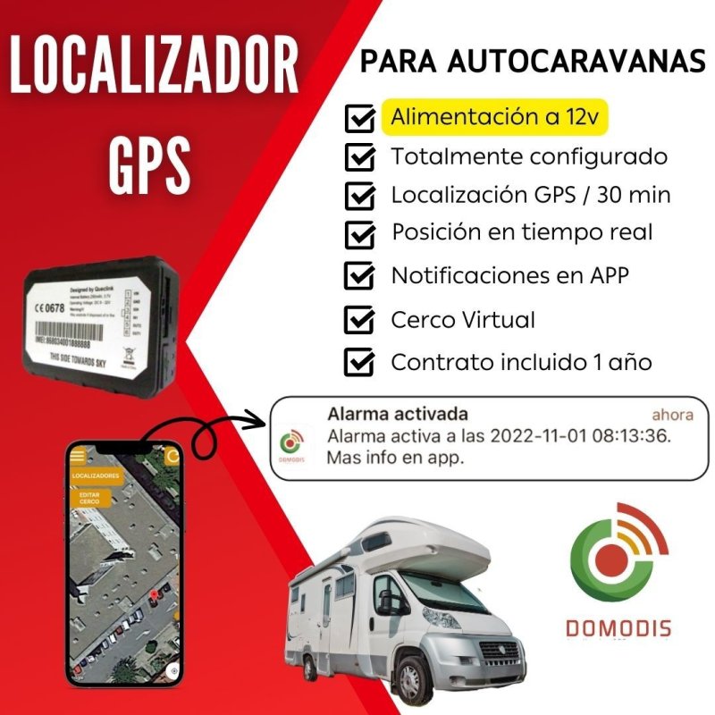Localizador gps para caravana o autocaravana
