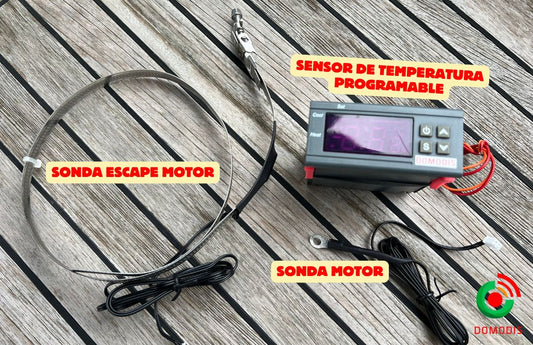 Alarma de temperatura para el ESCAPE DE MOTOR Náutico
