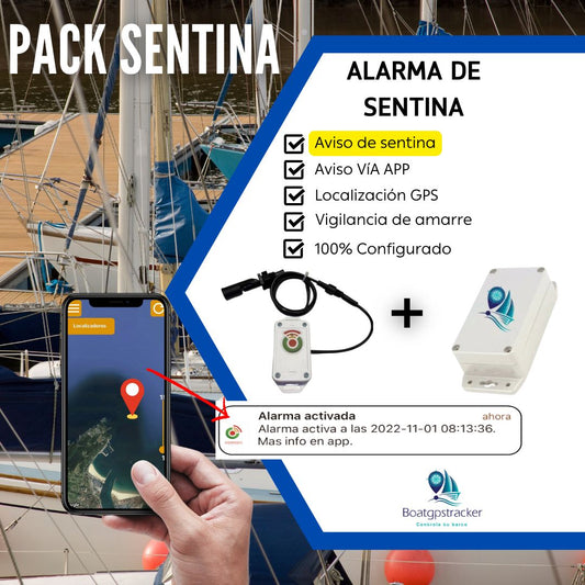 Alarma de sentina y localizador GPS para barcos